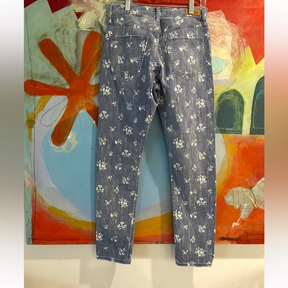 Polo Ralph Lauren Woman’s Jean Size 27 Blue White Floral High Rise Slim Callen - Picture 3 of 7